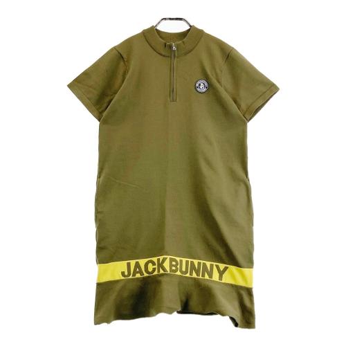 JACK BUNNY ジャックバニー 2024年モデル 半袖ニットワンピース 総柄