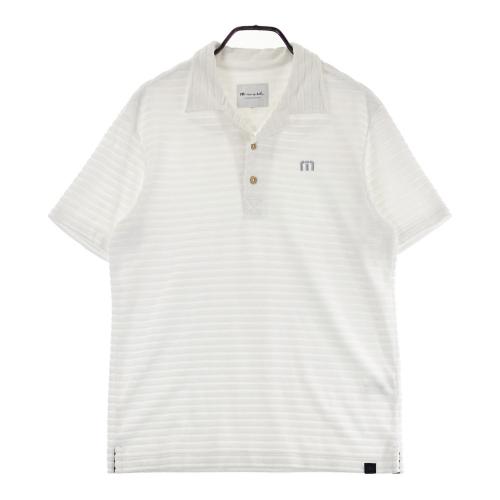 新品 トラヴィスマシュー 半袖シャツ 総柄 ホワイト Mサイズ Houndstooth 半袖ポロシャツ(半袖シャツ・ポロシャツ)|Travis