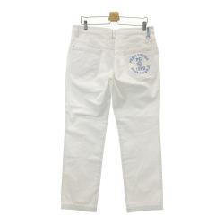 PEARLY GATES パーリーゲイツ ゴルフパンツ【ホワイト/6】美品！ パーリーゲイツ PG 【ストレッチ】レタリングプリントツイル