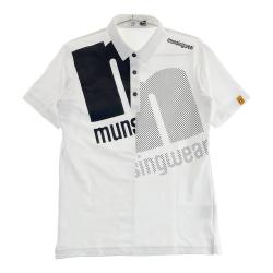 【未使用品】Munsingwear ストライプ ゴルフシャツ L タグ付き MUNSINGWEAR(マンシングウェア) ポロシャツ｜中古ゴルフウェア