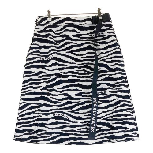 PEARLY GATES パーリーゲイツ ゼブラ スカート PEARLY GATES パーリーゲイツ ストレッチスカート ゼブラ柄 ホワイト系