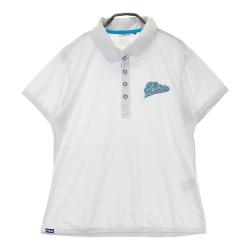 【タグ付未使用】 Bull&Bull ポロシャツ Women's L WOMEN】フラッグロゴジャガード ポロシャツ