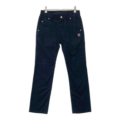 PEARLY GATES ネイビー パンツ サイズ5 PEARLY GATES パーリーゲイツ ロングパンツ ロゴ総柄 ネイビー系