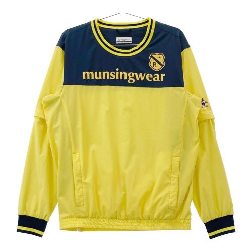 サイズ：L MUNSING WEAR マンシングウェア  リバーシブル 長袖ブルゾン 総柄 カーキ系 [240101470197] ゴルフウェア メンズ ストスト サイズ：L MUNSING WEAR マンシングウェア リバーシブル 長袖
