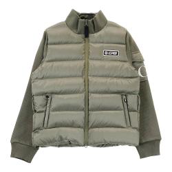 メンズジャケット CPGゴルフ ベージュ CPG GOLF 【新品】CPG ジャケットブルゾン ベージュ×白 英字地