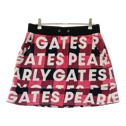 【PEARLY GATES/パーリーゲイツ】裏起毛 ミドル丈 スカート ピンク PEARLY GATES パーリーゲイツ 裏起毛 スカート 総柄 ピンク系