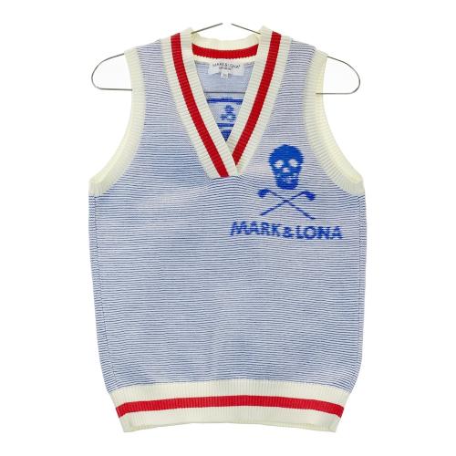 サイズ：38 MARK&LONA マークアンドロナ  ベスト  ブルー系 [240101525543] ゴルフウェア レディース ストスト MARK&LONA マークアンドロナ ベスト ブルー系 サイズ：38 ランク：A