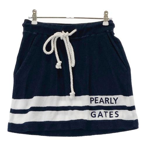PEARLY GATES パーリーゲイツ パイルスカート ボーダー柄