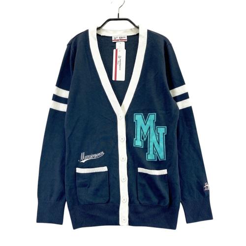 ADIDAS GOLF アディダスゴルフ ニットカーディガン ネイビー系