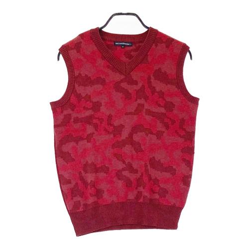 CALLAWAY キャロウェイ ショールカラー ニットベスト レッド系 サイズ