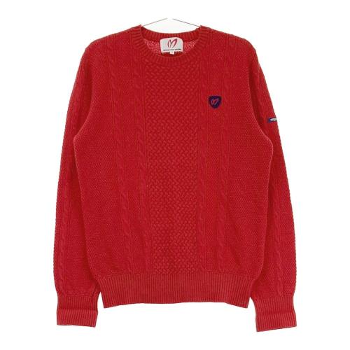 MASTER BUNNY EDITION 赤セーター 超美品】マスターバニー セーター レッド 背面刺しゅう カシミヤ混