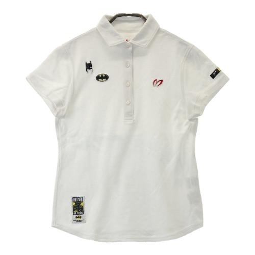 マスターバニーエディション　半袖ポロシャツ　10周年 　バッドマン　大きいサイズ マスターバニー×バットマン 半袖ポロシャツ 白×黒 10周年 メンズ