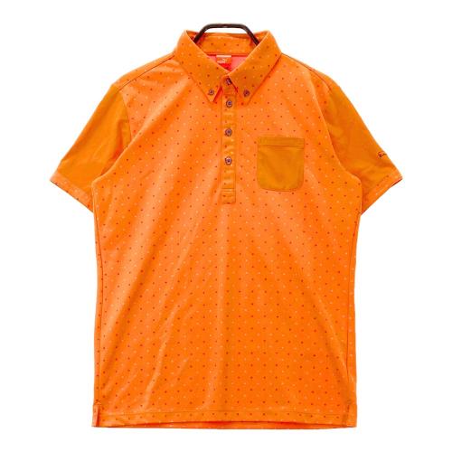 PUMA GOLF プーマゴルフ ハーフジップ 切替 長袖Tシャツ ドット柄