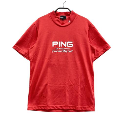 サイズ：LL PING ピン 2025年モデル ハイネック 長袖Tシャツ  グレー系 [240101428218] ゴルフウェア メンズ ストスト サイズ：LL PING ピン 2025年モデル ハイネック 長袖Tシャツ
