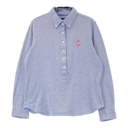 【新品タグ付】パーリーゲイツ　レディース　長袖　チェックシャツ　S グレー 新品タグ付】パーリーゲイツ レディース 長袖 チェックシャツ S