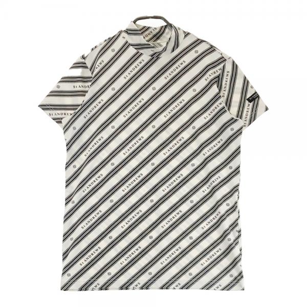 ST ANDREWS セントアンドリュース モックネック半袖Tシャツ 総柄