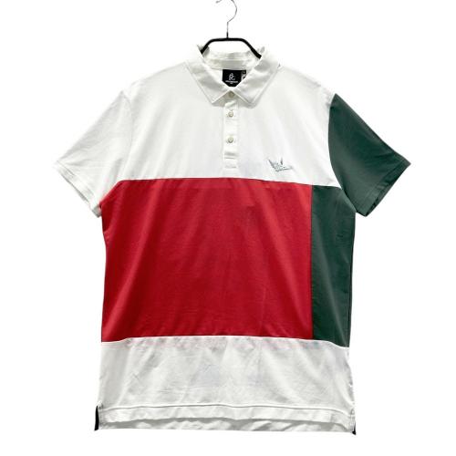 サイズ：5 1PIU1UGUALE3 GOLF GDT002 半袖ポロシャツ デル ピエロ  レッド系 [240101531408] ゴルフウェア メンズ ストスト 1PIU1UGUALE3 GOLF GDT002 半袖ポロシャツ デル ピエロ レッド系
