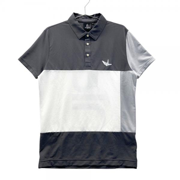 1PIU1UGUALE3 GOLF GDT002 半袖ポロシャツ デル ピエロ グレー系