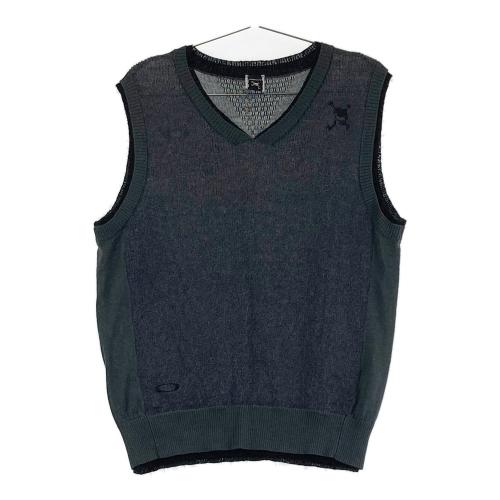 【美品】Oakley オークリー ブラック ジップアップメンズ ベスト Lサイズ 美品】Oakley オークリー ブラック ジップアップメンズ ベスト L