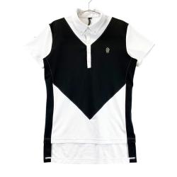 ラッセルノ　Russeluno ポロシャツ 半袖　黒/白 サイズ4】定価9 900円 Russeluno ラッセルノ Golf 半袖