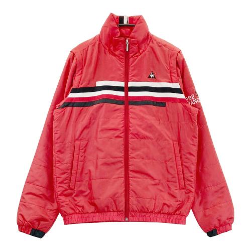 LE COQ GOLF ルコックゴルフ 2way 中綿ジャケット 千鳥柄 レッド