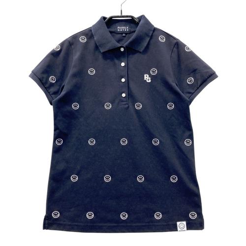 カシミヤ混✨パーリーゲイツ クルーネックウールニット ニコちゃん 星 総柄 1 カシミヤ混✨パーリーゲイツ クルーネックウールニット ニコちゃん 星