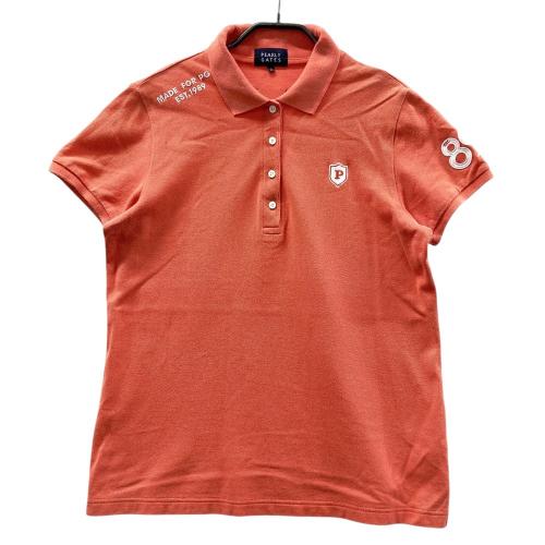 パーリーゲイツ レディース半袖ポロシャツ シャーベットオレンジ