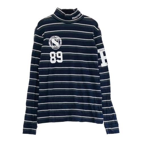 PEARLY GATES パーリーゲイツ ハイネック 長袖Tシャツ ボーダー柄