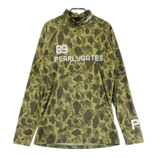 パーリーゲイツ PEARLYGATES 長袖モックネック カモフラ 迷彩 0 PEARLY GATES パーリーゲイツ ハイネック 長袖Tシャツ カモフラ