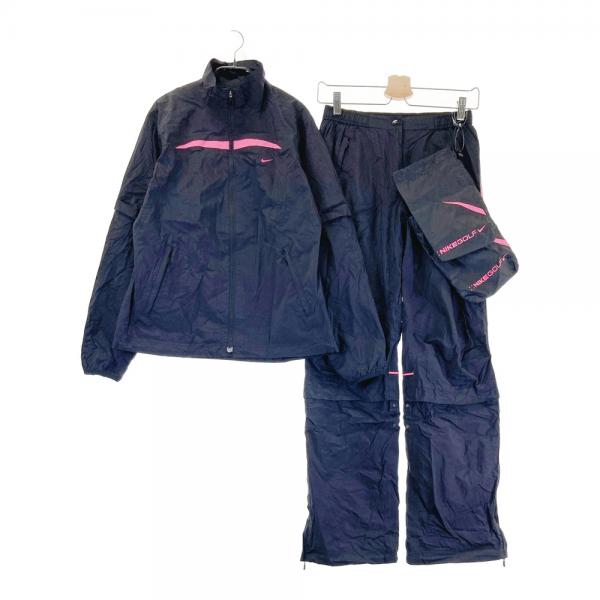 Nike Golf ゴルフレインウェア Lサイズ ブラック NIKE GOLF ナイキゴルフ レインウエア 上下セット ブラック系