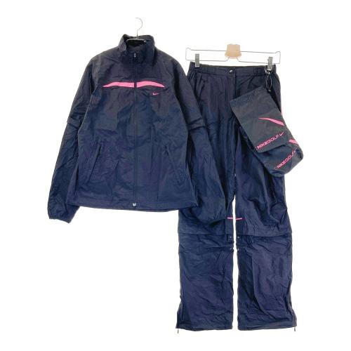 Nike Golf ゴルフレインウェア Lサイズ ブラック NIKE GOLF ナイキゴルフ レインウエア 上下セット ブラック系