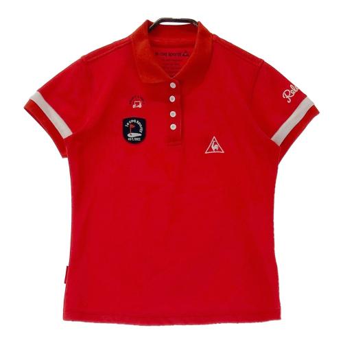 LE COQ GOLF ルコックゴルフ 半袖ポロシャツ レッド系 サイズ：L