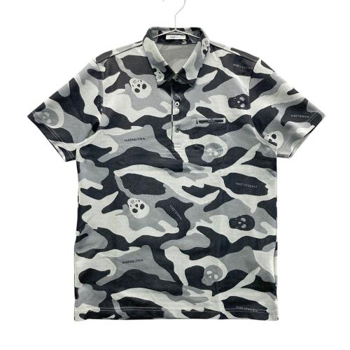 【極美品】MARK&LONA　スカル　カモフラ柄　ゴルフポロシャツ　ポロシャツ MARK&LONA - ML Skull スワロフスキー カモフラ ポロシャツ