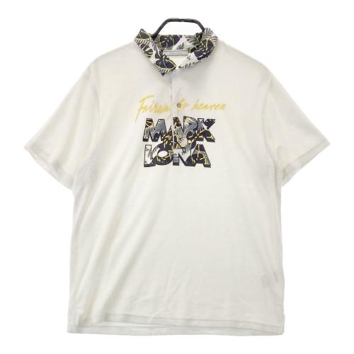 MARK&LONA マークアンドロナ パイル地 半袖ポロシャツ ホワイト