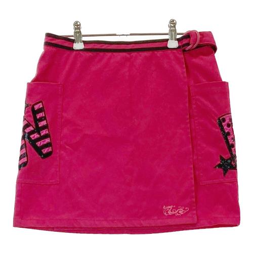 サイズ：3 DANCE WITH DRAGON ダンスウィズドラゴン  長袖ワンピース スパンコール ドラゴン  レッド系 [240101418171] ゴルフウェア レディース ストスト DANCE WITH DRAGON ダンスウィズドラゴン 長袖ワンピース