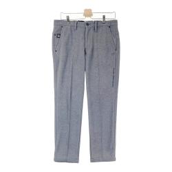 マスターバニーエディション　1/M ロングパンツ　裏起毛　ネイビー　チェック 美品 MASTER BUNNY EDITION メンズゴルフパンツ ネイビー