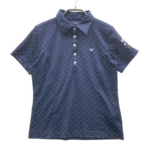 CALLAWAY キャロウェイ フード付 ジップジャケット ドット柄 ネイビー