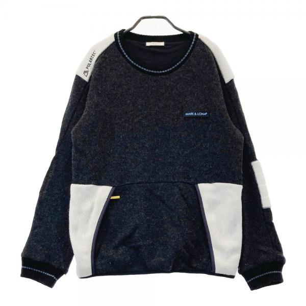 MARK&LONA マークアンドロナ 裏地付 ニットブルゾン ウール混