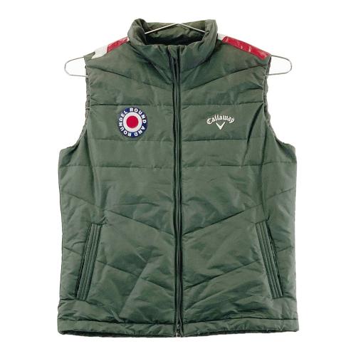 CALLAWAY キャロウェイ 中綿ベスト ストライプ柄 ホワイト系 サイズ：L