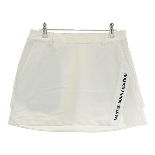MASTER BUNNY EDITION 美品　スカート L ゴルフ　ホワイト白 MASTER BUNNY EDITION マスターバニーエディション インナー付