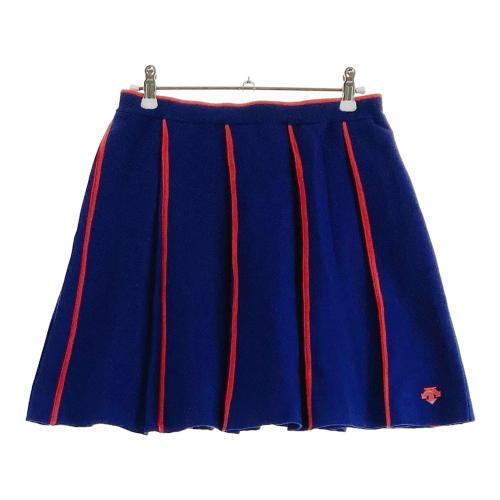DESCENTE GOLF デサントゴルフ ; ニットスカート レッド系 サイズ：M