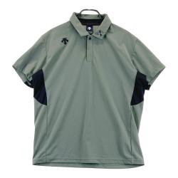 デサント ゴルフ スポーツ シャツ ポロシャツ ブラック グリーン系 Mサイズ デサント ゴルフ スポーツ シャツ ポロシャツ ブラック グリーン