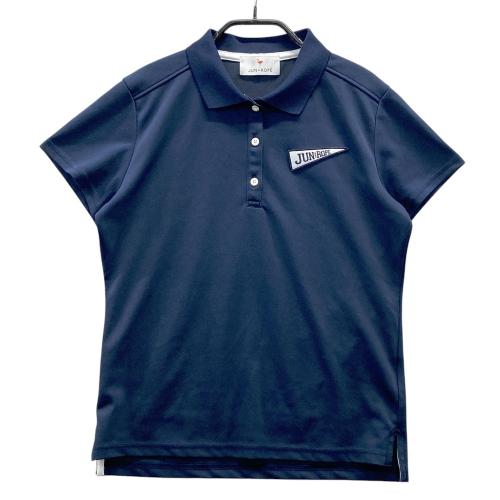 JUN&ROPE ジュン アンド ロペ 半袖ポロシャツ ネイビー系 サイズ：M
