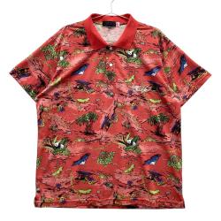 ダンスウィズドラゴン　メッシュポロシャツ オレンジサイズ3 ダンスウィズドラゴン メッシュポロシャツ オレンジサイズ3 楽天