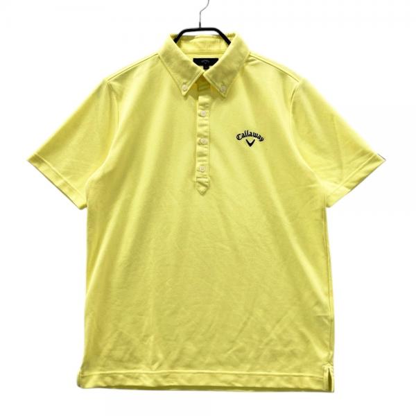 CALLAWAY キャロウェイ 半袖ポロシャツ ボタンダウン イエロー系