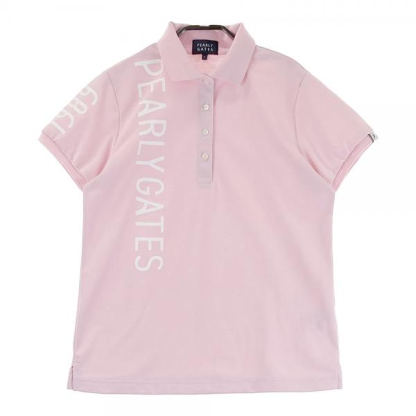 【新品】　パーリーゲイツ ポロシャツ ピンク レディース0 半袖 ゴルフウェア PEARLY GATES パーリーゲイツ 2024年モデル 半袖ポロシャツ