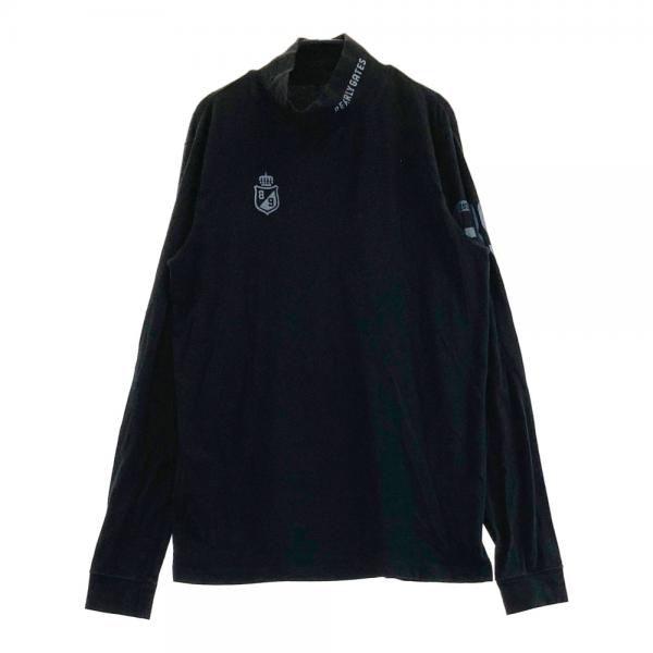 未使用　パーリーゲイツ ハイネック長袖シャツ ブラック PEARLY GATES パーリーゲイツ ハイネック インナー 長袖Tシャツ