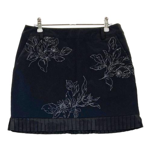 PEARLY GATES パーリーゲイツ スカート プリーツ切替 ブラック系