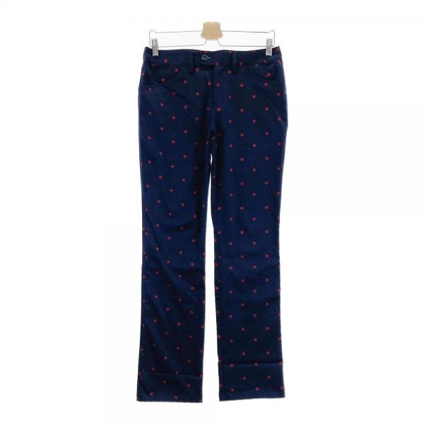 ADIDAS GOLF アディダスゴルフ ロングパンツ 総柄 ネイビー系