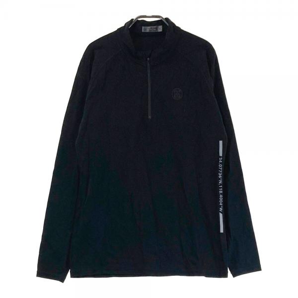 G/FORE ジーフォア ハーフジップ 長袖Tシャツ ブラック系 サイズ